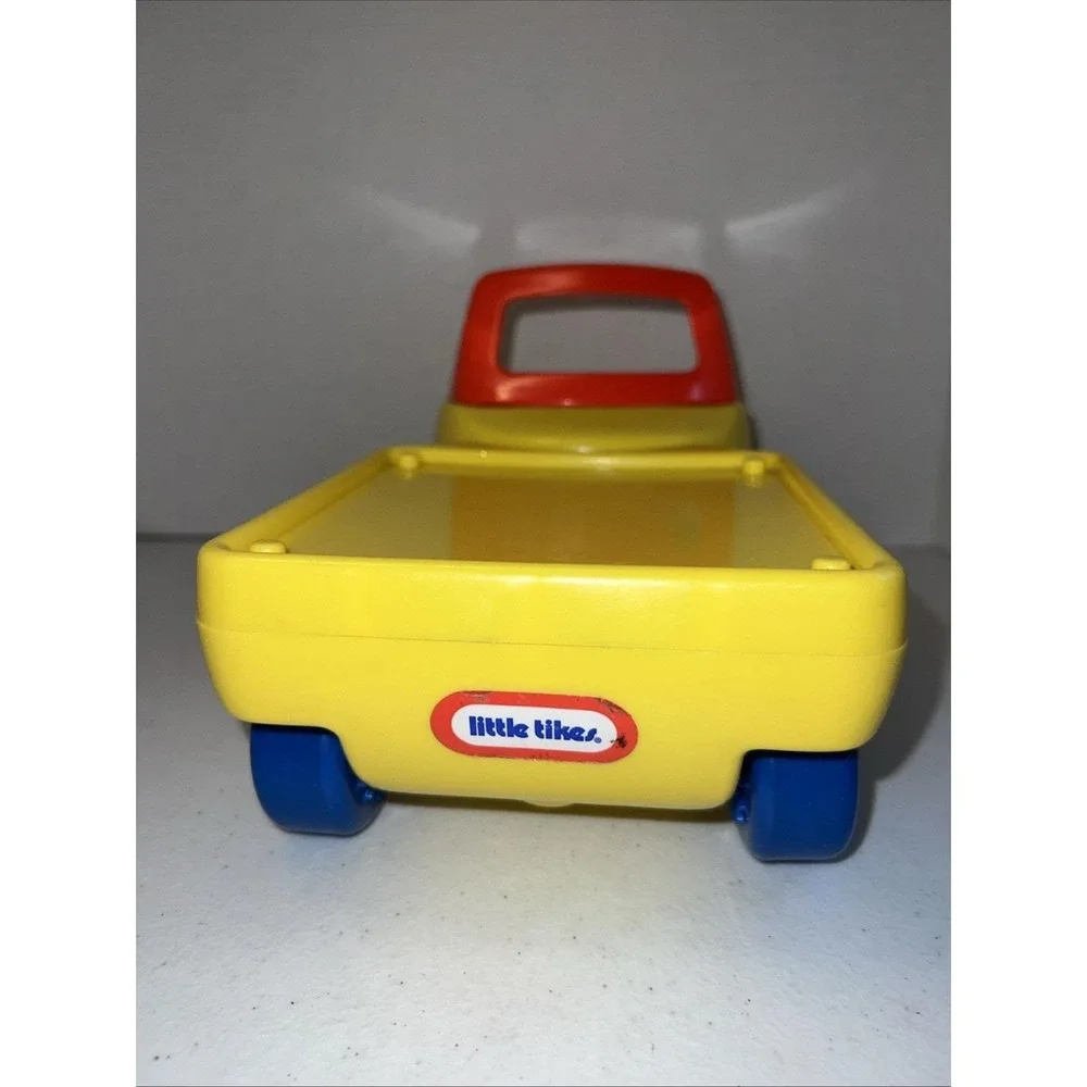 VINTAGE Little Tikes 1985 Toddle Tots Flatbed Truck Yellow Red Blue